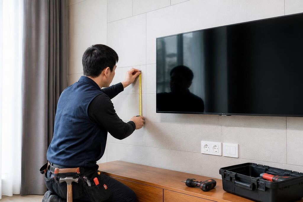 서울 서초구 TV 렌탈 작업 범위와 현장 조건 이미지