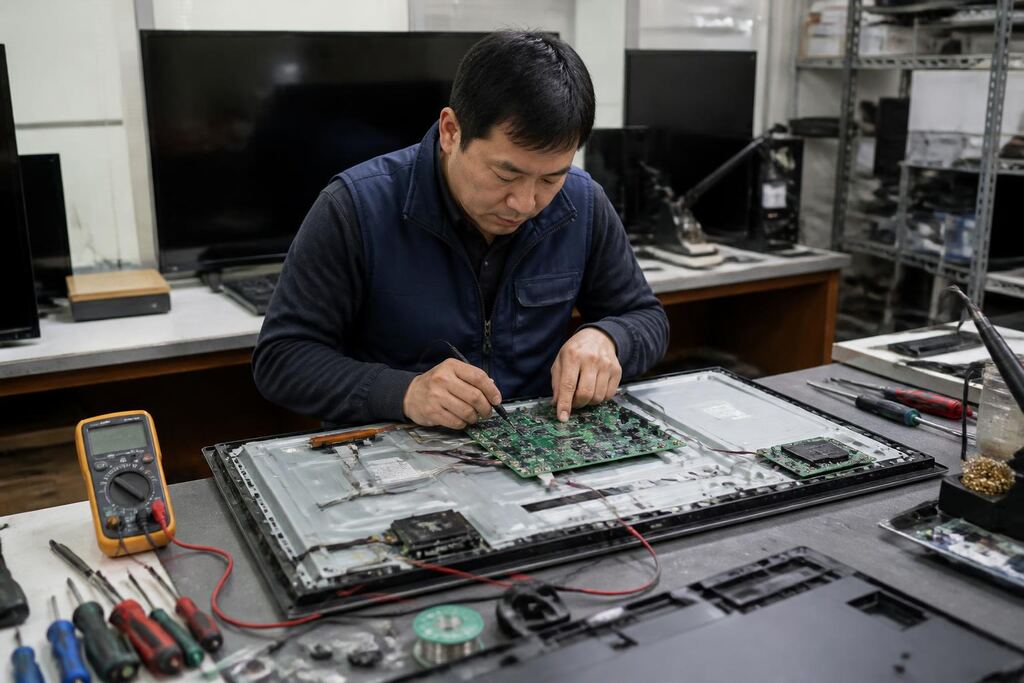 서울 용산구 TV 수리 작업 범위와 현장 조건 이미지