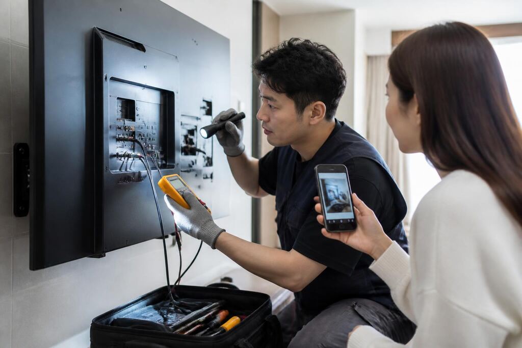 서울 은평구 TV 수리 작업 범위와 현장 조건 이미지
