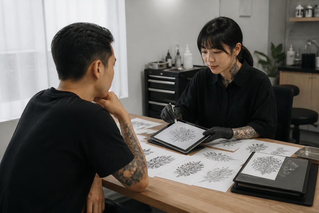 서울 금천구 블랙워크 타투 이미지