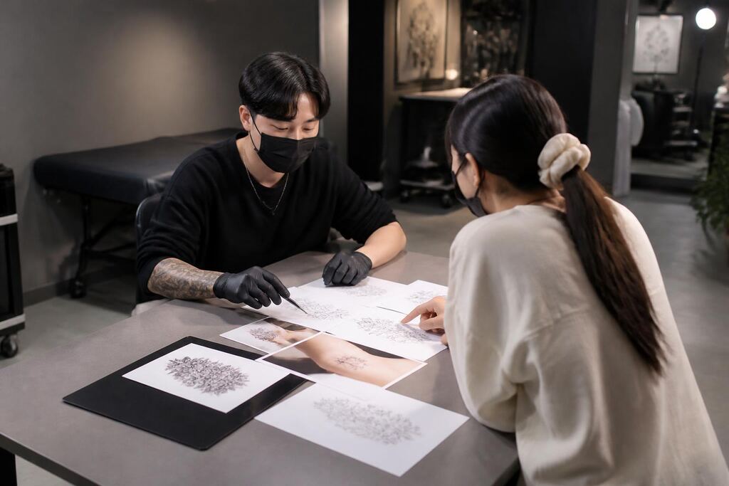 서울 마포구 커버업 타투 이미지