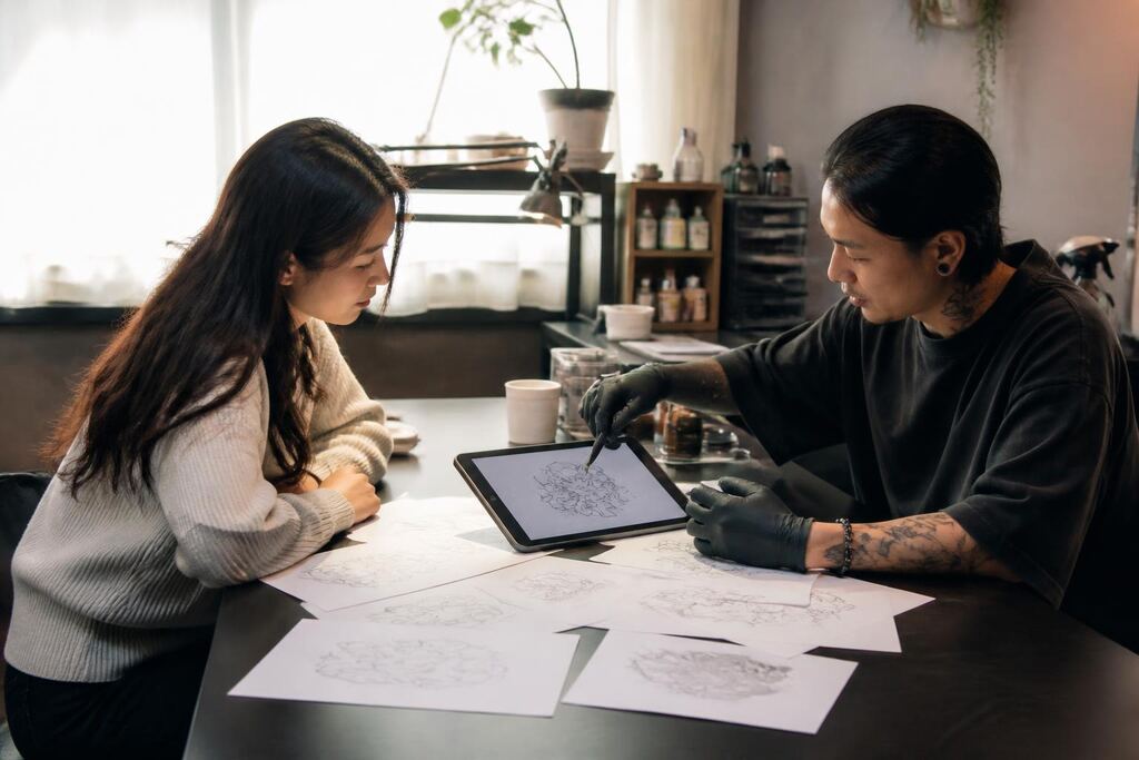 서울 광진구 일러스트·캐릭터 타투 이미지