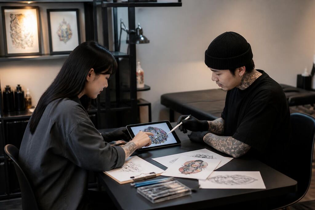 서울 강북구 일러스트·캐릭터 타투 이미지