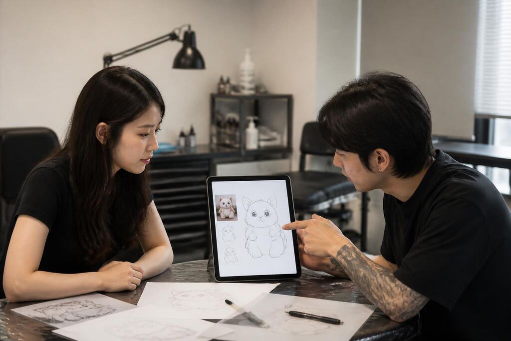 서울 노원구 일러스트·캐릭터 타투 이미지