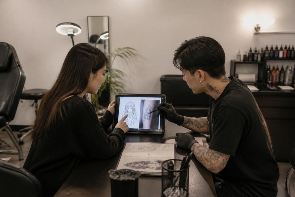 서울 영등포구 일러스트·캐릭터 타투 이미지