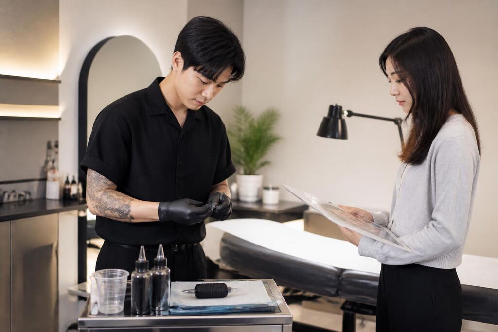 서울 성동구 레터링 타투 비용과 업체 비교 정보 이미지