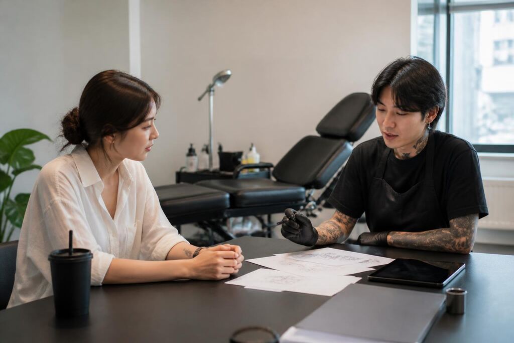 서울 영등포구 레터링 타투 이미지