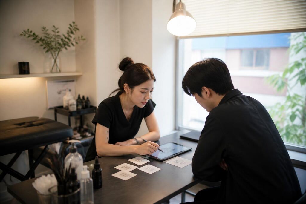서울 중랑구 미니 타투 이미지