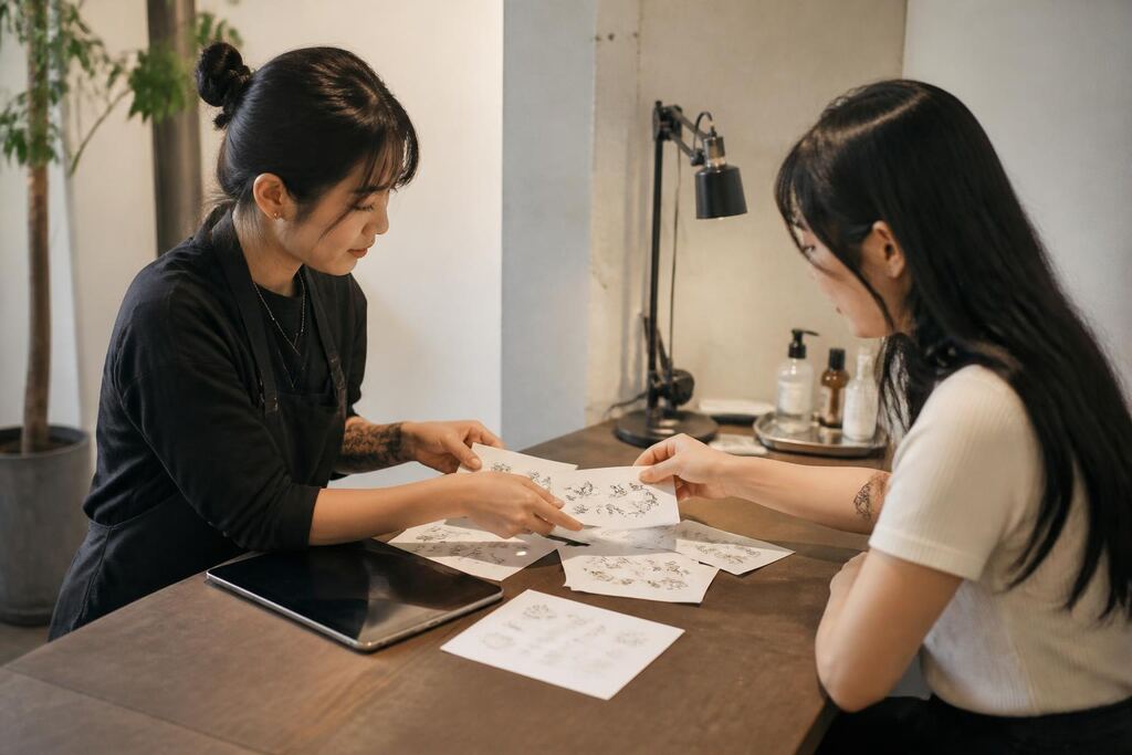 서울 성북구 미니 타투 이미지