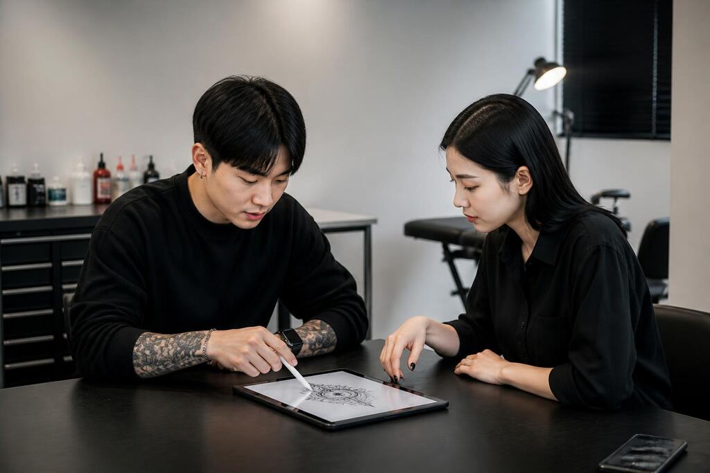 서울 구로구 미니 타투 이미지