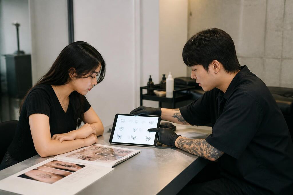 서울 금천구 미니 타투 이미지
