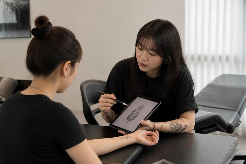 서울 구로구 기존 타투 리터치 이미지