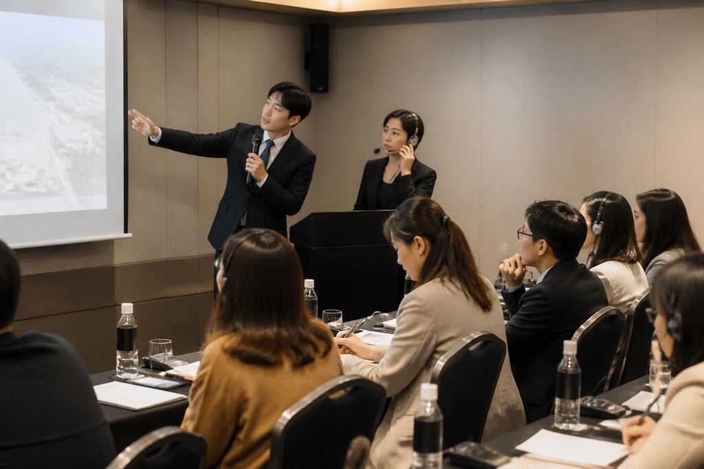 서울 도봉구 회의·행사통역 작업 범위와 현장 조건 이미지