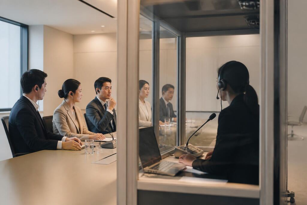 서울 중랑구 동시·순차통역 이미지