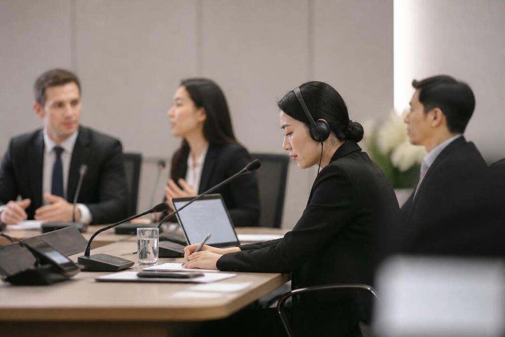 서울 금천구 동시·순차통역 이미지