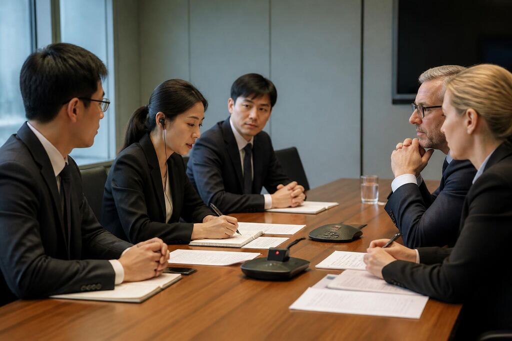 서울 강남구 동시·순차통역 작업 범위와 현장 조건 이미지