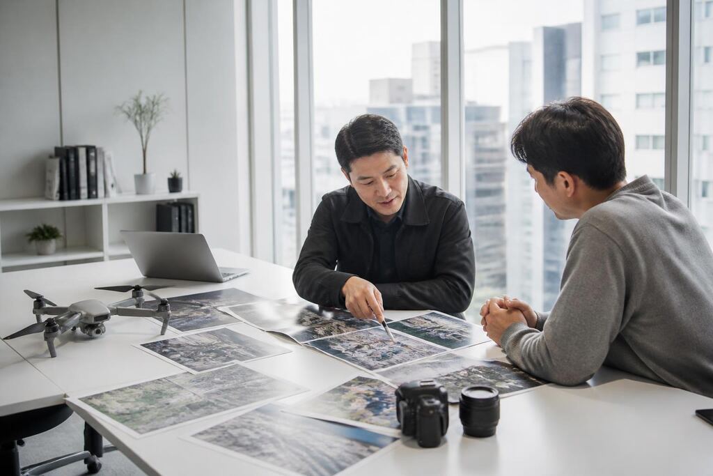 서울 중구 드론 촬영 작업 범위와 현장 조건 이미지