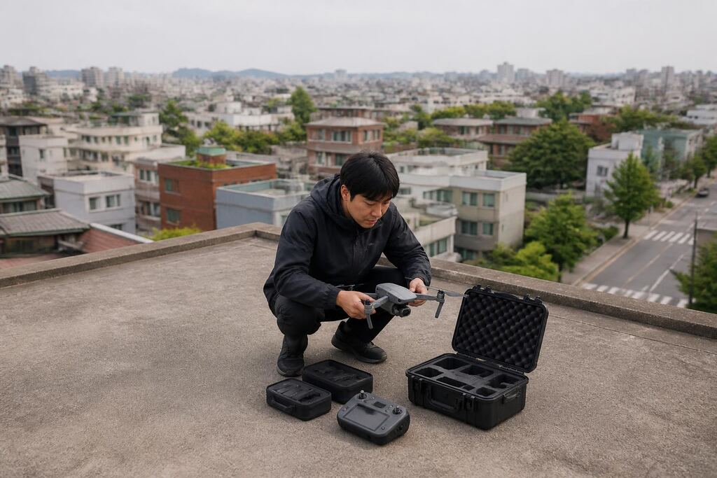 서울 강북구 드론 촬영 이미지