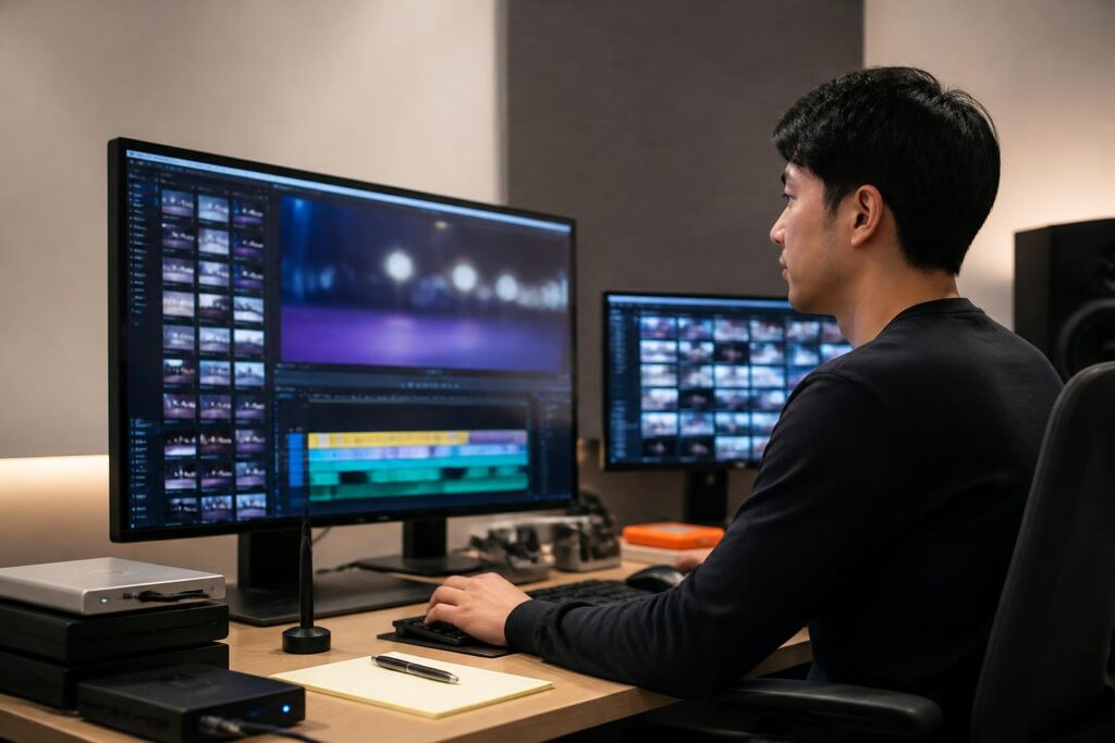 서울 동작구 영상 편집 작업 범위와 현장 조건 이미지