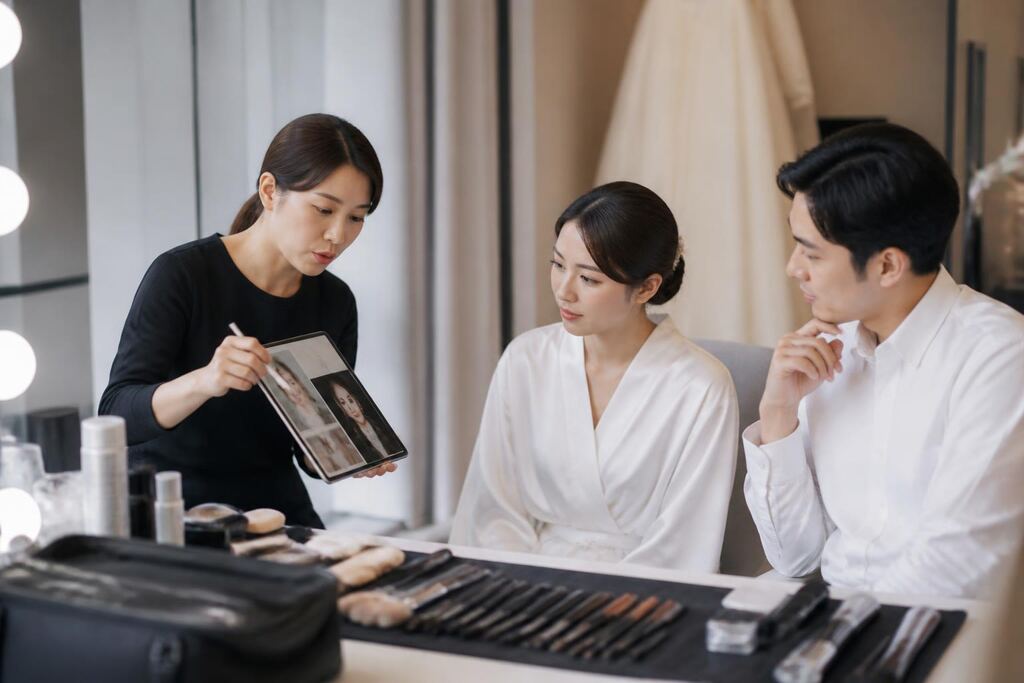 서울 노원구 웨딩 메이크업 작업 범위와 현장 조건 이미지