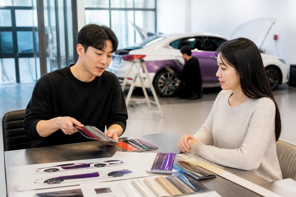 랩핑 견적 비교와 선택 정보 이미지