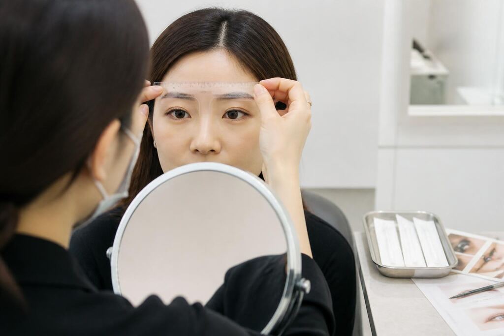 눈썹 반영구 서비스 작업 범위와 현장 조건 이미지