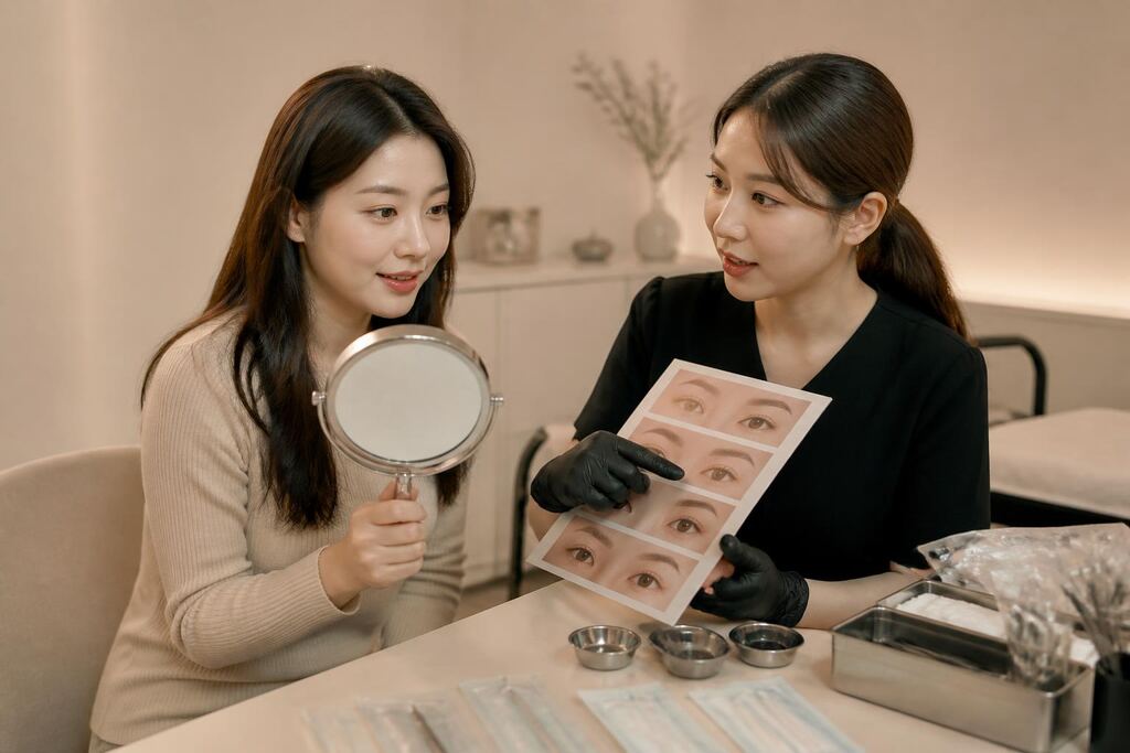 아이라인 반영구 서비스 작업 범위와 현장 조건 이미지