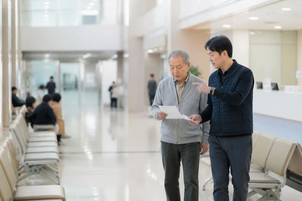 병원동행 서비스 작업 범위와 현장 조건 이미지