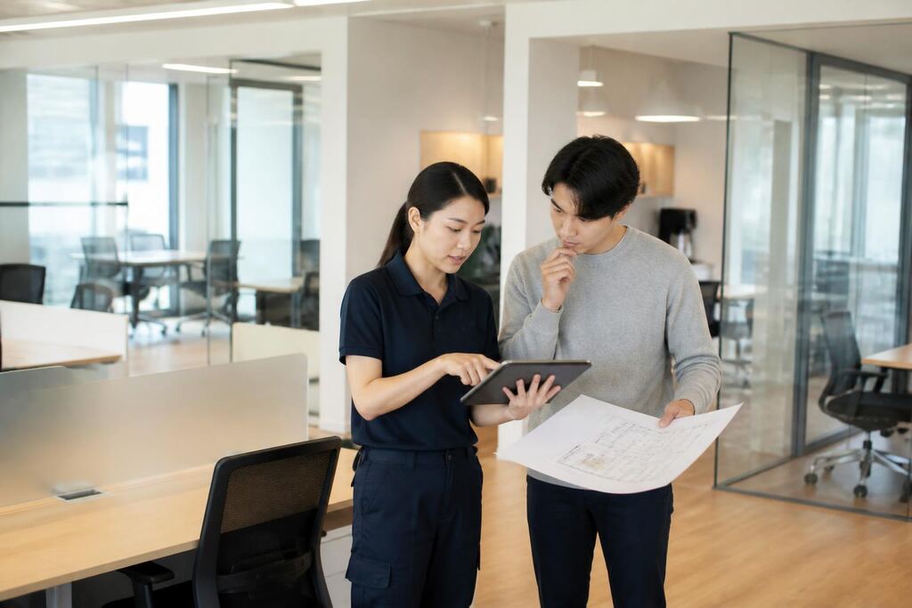 사무실청소 서비스 작업 범위와 현장 조건 이미지