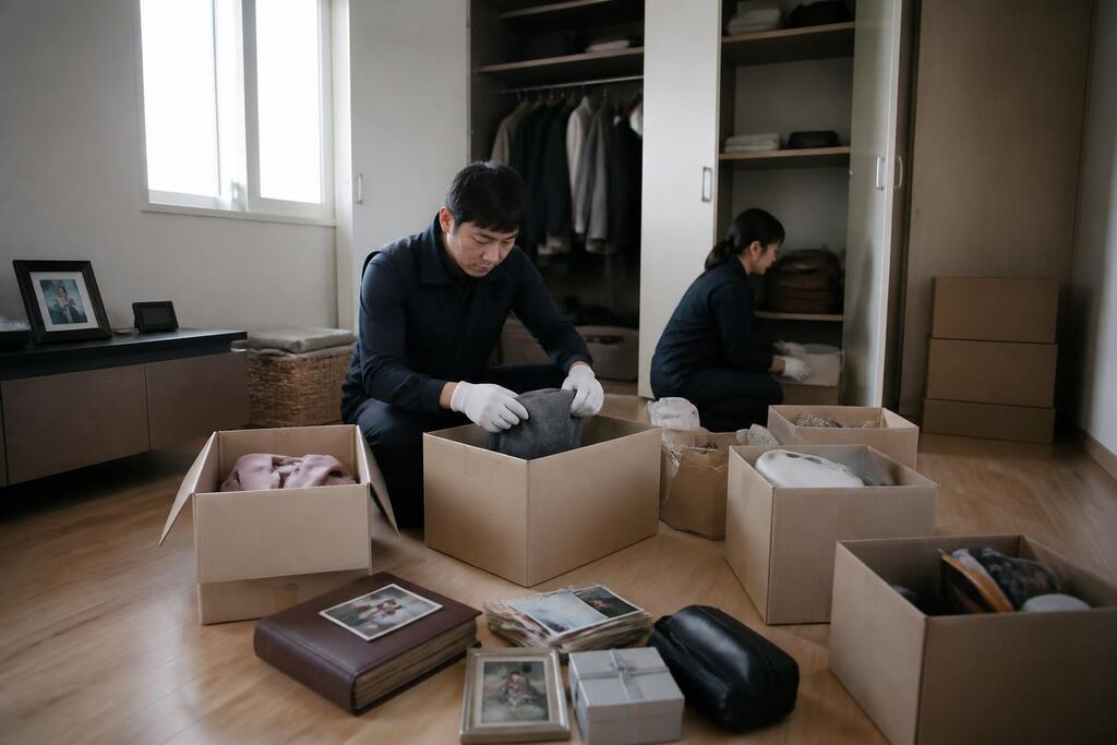 유품정리 서비스 작업 범위와 현장 조건 이미지