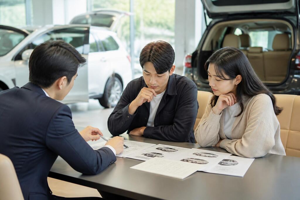 자동차금융 상담 서비스 작업 범위와 현장 조건 이미지