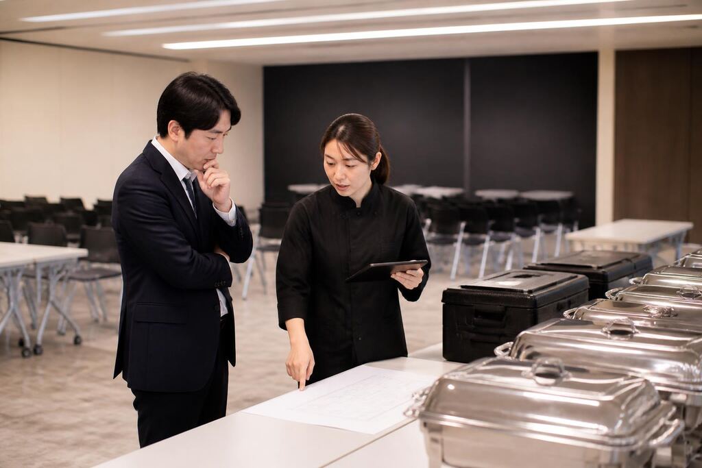 웨딩·행사음식 서비스 작업 범위와 현장 조건 이미지