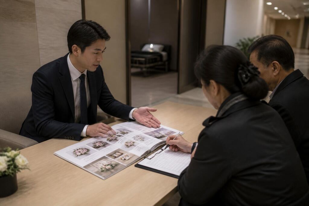 상조서비스 서비스 작업 범위와 현장 조건 이미지
