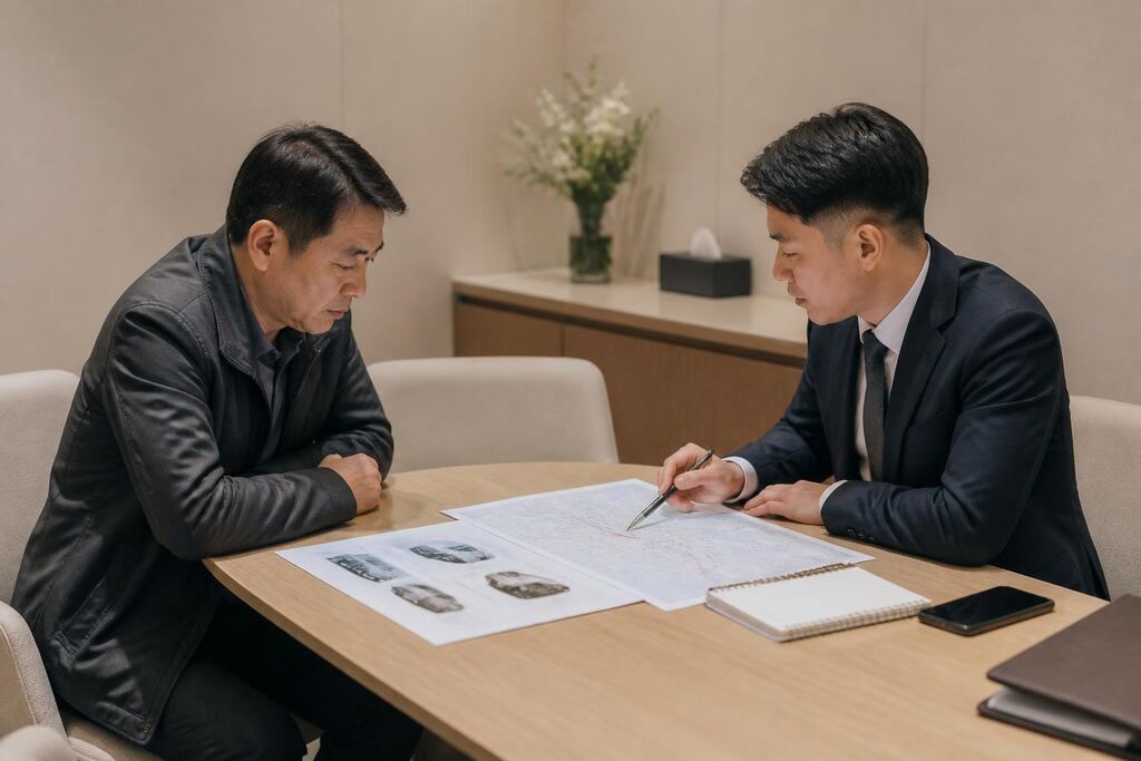 장의차량 서비스 작업 범위와 현장 조건 이미지