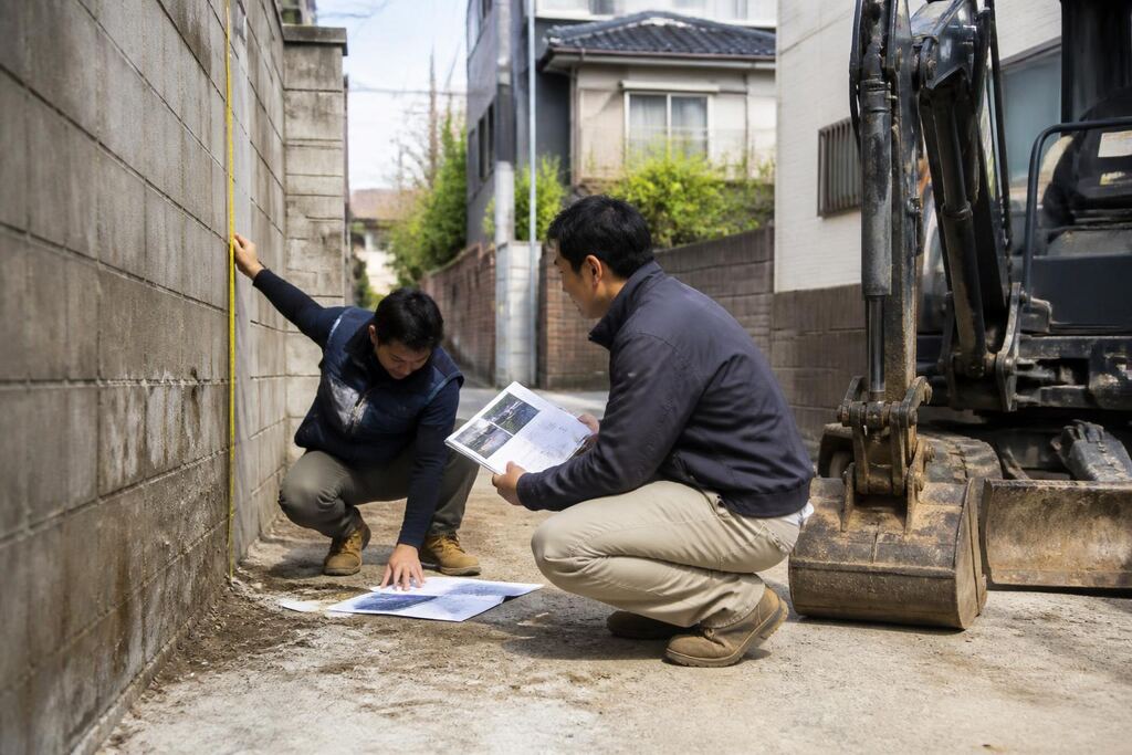 굴착기 서비스 작업 범위와 현장 조건 이미지