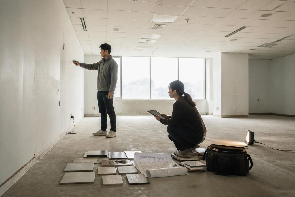사무실 인테리어 서비스 작업 범위와 현장 조건 이미지
