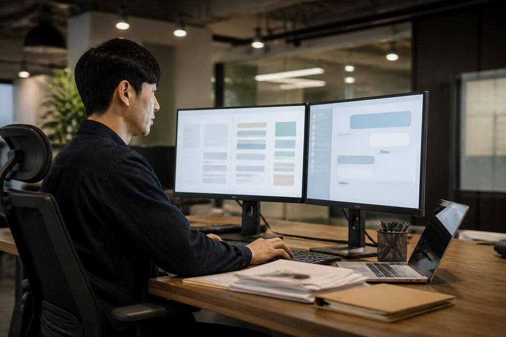 AI 챗봇 개발 서비스 작업 범위와 현장 조건 이미지