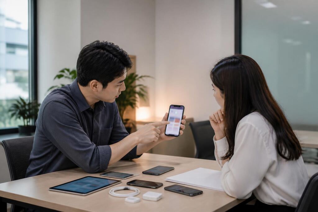 기존 앱 수정·개선 서비스 작업 범위와 현장 조건 이미지