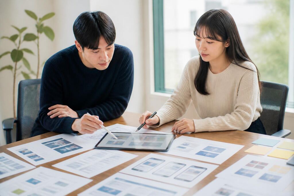 웹 퍼블리싱 서비스 작업 범위와 현장 조건 이미지