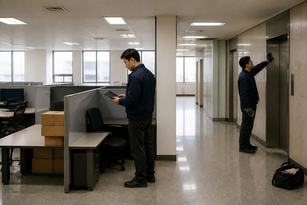 폐기물 수거·처리 서비스 작업 범위와 현장 조건 이미지