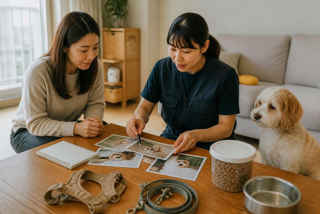 산책·돌봄 서비스 작업 범위와 현장 조건 이미지