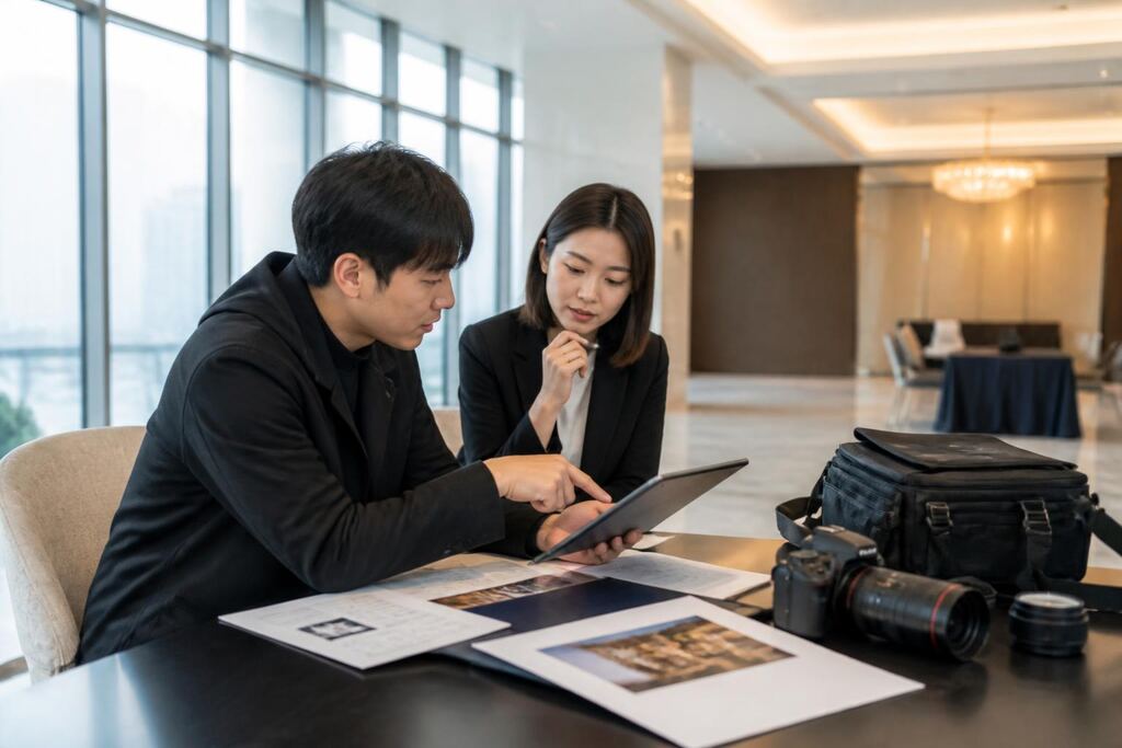 행사 사진 촬영 서비스 작업 범위와 현장 조건 이미지