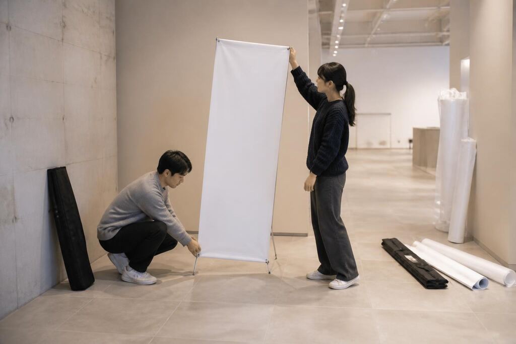 X배너·배너거치대 제작 견적 비교와 선택 정보 이미지
