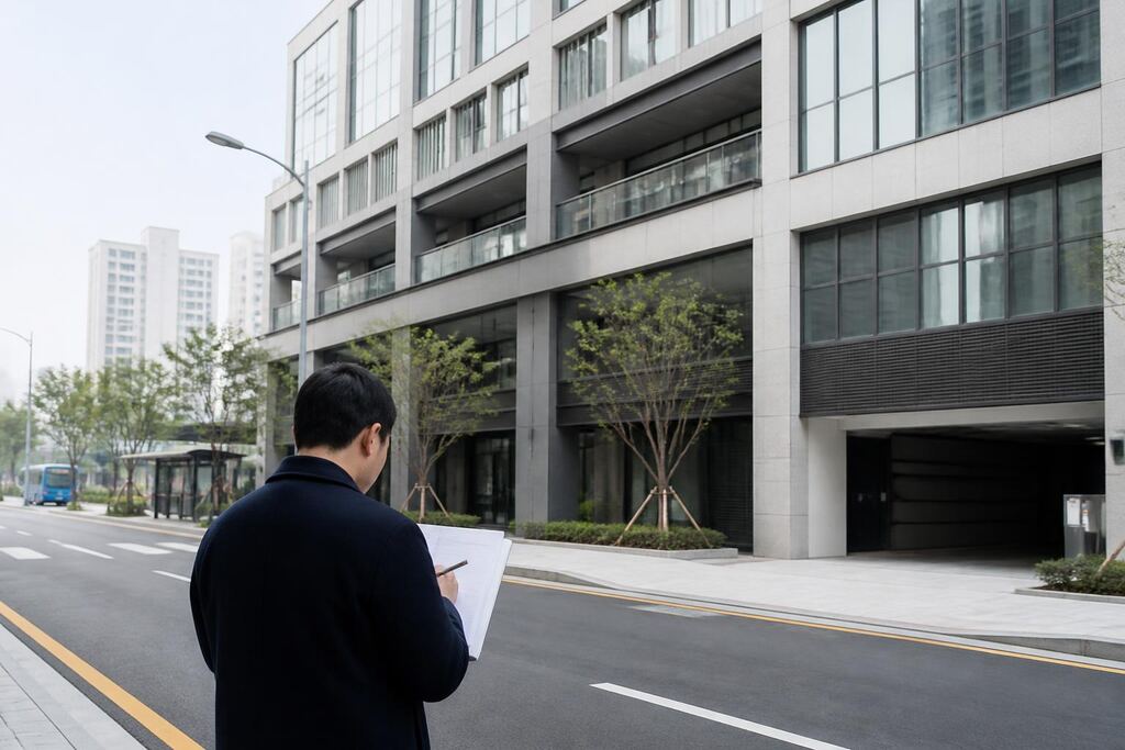 분양정보 서비스 작업 범위와 현장 조건 이미지