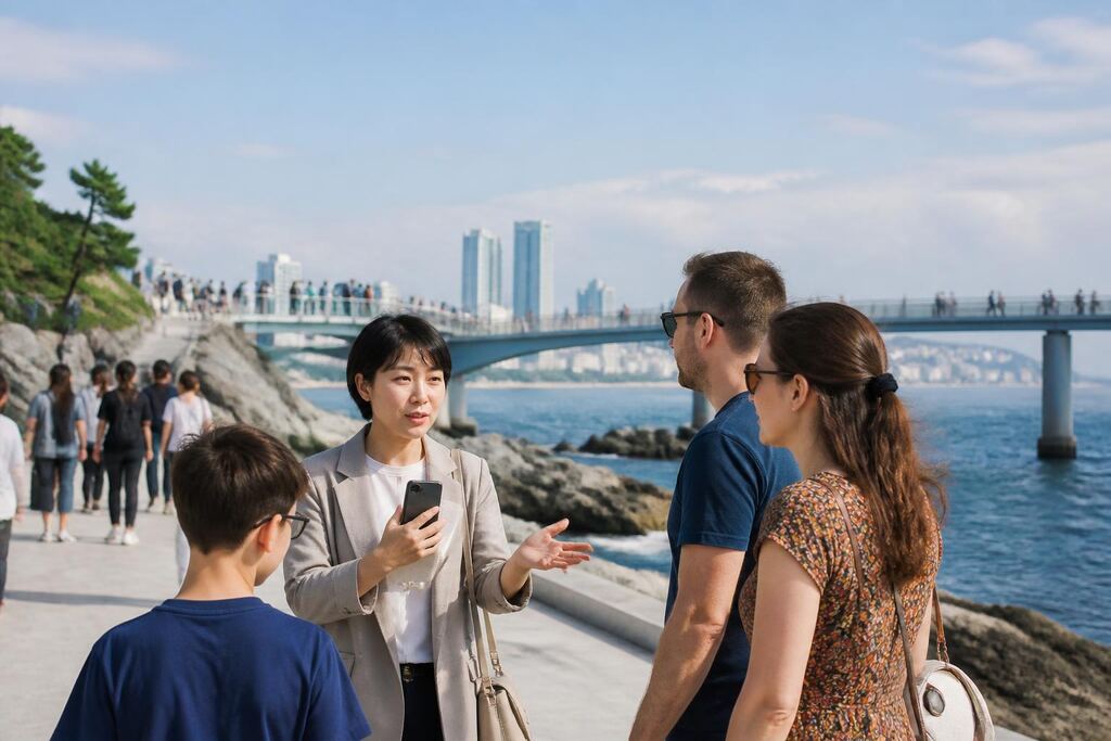 관광·수행통역 서비스 작업 범위와 현장 조건 이미지